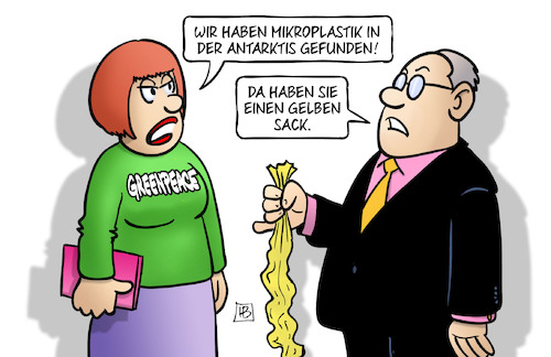 Cartoon: Mikroplastik in Antarktis (medium) by Harm Bengen tagged mikroplastik,antarktis,greenpeace,umweltverschmutzung,gelber,sack,harm,bengen,cartoon,karikatur,mikroplastik,antarktis,greenpeace,umweltverschmutzung,gelber,sack,harm,bengen,cartoon,karikatur