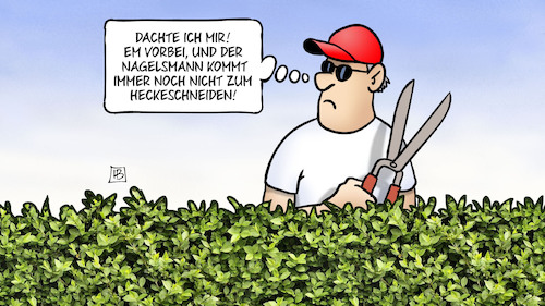 Cartoon: Nagelsmann-Hecke (medium) by Harm Bengen tagged nachbar,nagelsmann,bundestrainer,hecke,heckeschneiden,hilfsbereitschaft,zusammengehörigkeit,em,fussball,harm,bengen,cartoon,karikatur,nachbar,nagelsmann,bundestrainer,hecke,heckeschneiden,hilfsbereitschaft,zusammengehörigkeit,em,fussball,harm,bengen,cartoon,karikatur