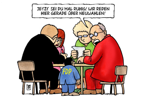 Cartoon: Neuwahlen (medium) by Harm Bengen tagged neuwahlen,wahlen,wahl,bundestag,berlin,parteien,fdp,reden,kind,klein,neuwahlen,wahlen,wahl,bundestag,parteien,berlin,fdp,klein