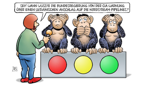 Cartoon: Nordstream-Anschlag (medium) by Harm Bengen tagged bundesregierung,cia,warnung,anschlag,pipelines,drei,affen,interview,sabotage,sprengung,nordstream,verdacht,russland,ukraine,krieg,harm,bengen,cartoon,karikatur,bundesregierung,cia,warnung,anschlag,pipelines,drei,affen,interview,sabotage,sprengung,nordstream,verdacht,russland,ukraine,krieg,harm,bengen,cartoon,karikatur