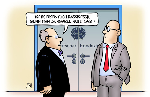 Cartoon: Null-Rassismus (medium) by Harm Bengen tagged rassistisch,rassismus,schwarze,null,bundestag,haushaltsdebatte,schaeuble,schulden,neuverschuldung,etat,harm,bengen,cartoon,karikatur,rassistisch,rassismus,schwarze,null,bundestag,haushaltsdebatte,schaeuble,schulden,neuverschuldung,etat,harm,bengen,cartoon,karikatur