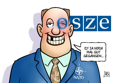 Cartoon: OSZE Blaues Auge (medium) by Harm Bengen tagged blaues,auge,beobachter,osze,millitaer,bundeswehr,nato,teilung,referendum,wahl,sanktionen,armee,soldaten,umsturz,maidan,ukraine,eu,russland,putin,europa,usa,aufstand,putsch,revolte,kiew,harm,bengen,cartoon,karikatur,blaues,auge,beobachter,osze,millitaer,bundeswehr,nato,teilung,referendum,wahl,sanktionen,armee,soldaten,umsturz,maidan,ukraine,eu,russland,putin,europa,usa,aufstand,putsch,revolte,kiew,harm,bengen,cartoon,karikatur