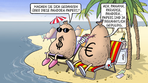 Cartoon: Pandora-Papers 2 (medium) by Harm Bengen tagged datenleck,datenleak,finanzkriminalität,steuerhinterziehung,offshore,steuerflucht,steueroasen,briefkastenfirmen,pandora,papers,panama,paradise,geduldig,insel,geldsäcke,urlaub,harm,bengen,cartoon,karikatur,datenleck,datenleak,finanzkriminalität,steuerhinterziehung,offshore,steuerflucht,steueroasen,briefkastenfirmen,pandora,papers,panama,paradise,geduldig,insel,geldsäcke,urlaub,harm,bengen,cartoon,karikatur