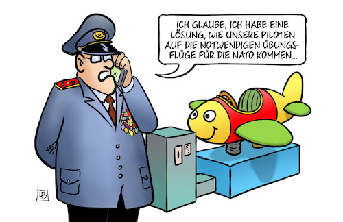 Cartoon: Piloten-Training (medium) by Harm Bengen tagged piloten,training,bundeswehr,luftwaffe,übungsfluege,nato,kinderflugzeug,general,handy,harm,bengen,cartoon,karikatur,piloten,training,bundeswehr,luftwaffe,übungsfluege,nato,kinderflugzeug,general,handy,harm,bengen,cartoon,karikatur