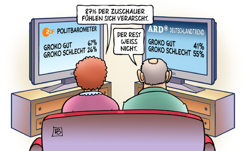 Cartoon: Politbarometer-Deutschlandtrend (medium) by Harm Bengen tagged politbarometer,deutschlandtrend,ard,zdf,umfragen,zuschauer,verarscht,groko,grosse,koalition,politik,harm,bengen,cartoon,karikatur,politbarometer,deutschlandtrend,ard,zdf,umfragen,zuschauer,verarscht,groko,grosse,koalition,politik,harm,bengen,cartoon,karikatur