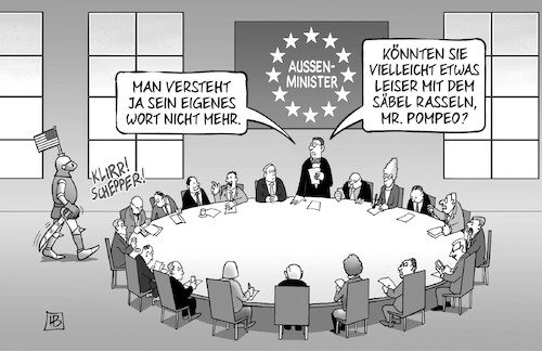 Pompeo und EU-Aussenminister