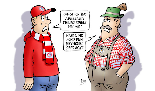 Cartoon: Rangnick sagt ab (medium) by Harm Bengen tagged rangnick,abgesagt,heynckes,fcb,bayern,münchen,fussball,trainer,fan,harm,bengen,cartoon,karikatur,rangnick,abgesagt,heynckes,fcb,bayern,münchen,fussball,trainer,fan,harm,bengen,cartoon,karikatur