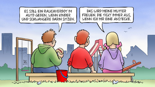 Cartoon: Rauchen im Auto (medium) by Harm Bengen tagged rauchen,rauchverbot,auto,kinder,schwangere,mutter,spielplatz,gesundheitsschutz,lauterbach,harm,bengen,cartoon,karikatur,rauchen,rauchverbot,auto,kinder,schwangere,mutter,spielplatz,gesundheitsschutz,lauterbach,harm,bengen,cartoon,karikatur