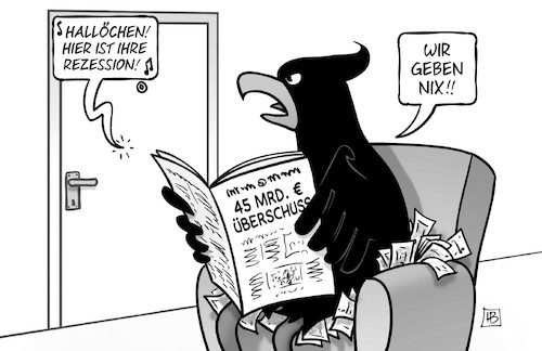 Rezession und Überschuss