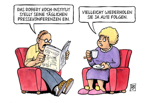 Cartoon: RKI-PK (medium) by Harm Bengen tagged robert,koch,institut,pressekonferenzen,wiederholen,alte,folgen,corona,coronavirus,ansteckung,pandemie,epidemie,krankheit,schaden,harm,bengen,cartoon,karikatur,robert,koch,institut,pressekonferenzen,wiederholen,alte,folgen,corona,coronavirus,ansteckung,pandemie,epidemie,krankheit,schaden,harm,bengen,cartoon,karikatur