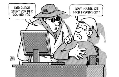 Russe und Router Russe und Router