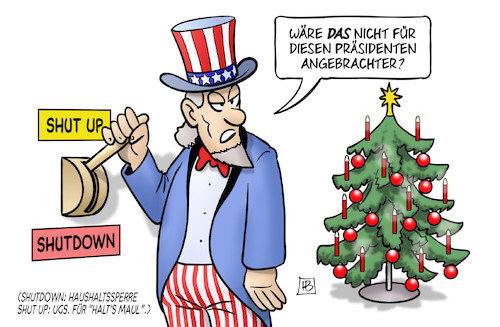 Cartoon: Shutdown-Shut Up (medium) by Harm Bengen tagged präsident,shut,up,shutdown,haushaltssperre,mauer,mexiko,uncle,sam,usa,trump,schalter,harm,bengen,cartoon,karikatur,präsident,shut,up,shutdown,haushaltssperre,mauer,mexiko,uncle,sam,usa,trump,schalter,harm,bengen,cartoon,karikatur