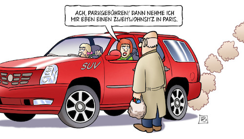 SUV-Parkgebühren