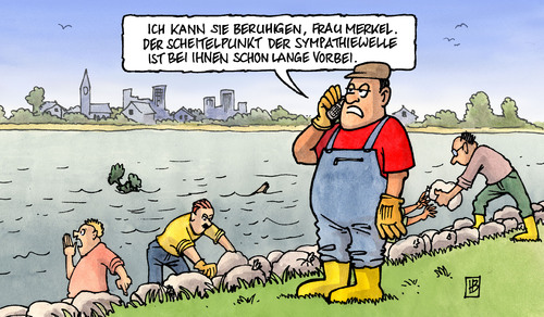 Cartoon: Sympathiewelle (medium) by Harm Bengen tagged sympathiewelle,sympathie,welle,hochwasser,oder,frankfurt,merkel,bundeskanzlerin,werte,umfrage,deutschalndtrend,zustimmung,vertrauen,verlust,krise,cdu,fdp,csu,koalition,sandsack,ufer,befestigung,sympathiewelle,sympathie,welle,hochwasser,oder,frankfurt,angela merkel,bundeskanzlerin,werte,umfrage,deutschalndtrend,angela,merkel