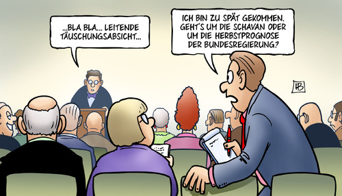 Cartoon: Täuschungsabsicht (medium) by Harm Bengen tagged täuschungsabsicht,schavan,betrug,doktorarbeit,herbstprognose,bundesregierung,wirtschaft,wirtschaftsforschungsinstitute,konjunktur,harm,bengen,cartoon,karikatur,täuschungsabsicht,schavan,betrug,doktorarbeit,herbstprognose,bundesregierung,wirtschaft,wirtschaftsforschungsinstitute,konjunktur,harm,bengen,cartoon,karikatur