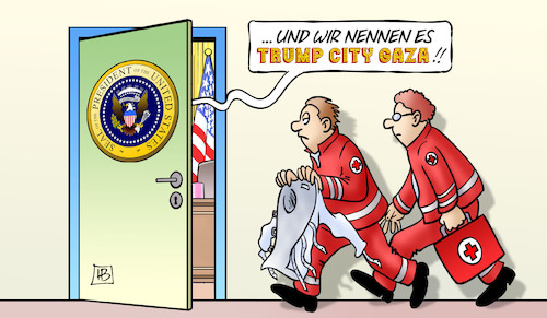 Cartoon: Trump City Gaza (medium) by Harm Bengen tagged trump,city,gaza,palästina,umsiedlung,irre,zwangsjacke,oval,office,netanjahu,usa,israel,harm,bengen,cartoon,karikatur,trump,city,gaza,palästina,umsiedlung,irre,zwangsjacke,oval,office,netanjahu,usa,israel,harm,bengen,cartoon,karikatur