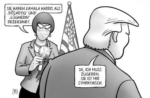 Trump und Harris