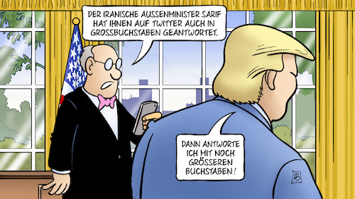 Trumps Grossbuchstaben