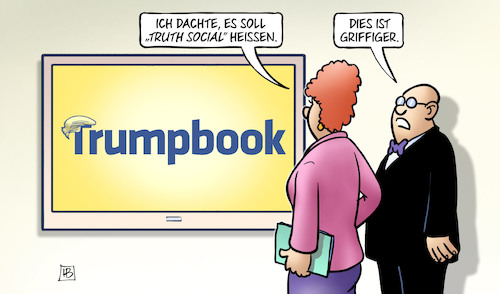 Cartoon: Trumps Netzwerk (medium) by Harm Bengen tagged truth,social,trump,netzwerk,facebook,monitor,frisur,harm,bengen,cartoon,karikatur,truth,social,trump,netzwerk,facebook,monitor,frisur,harm,bengen,cartoon,karikatur