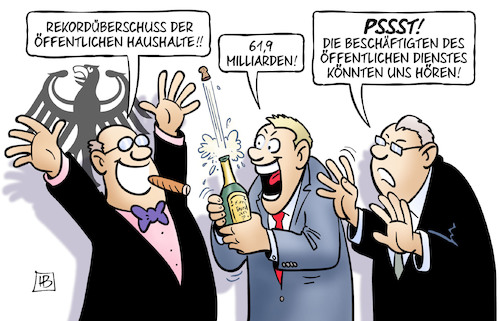 Überschuss und Streiks