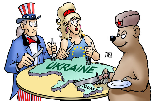 Cartoon: Ukraine-Kuchen (medium) by Harm Bengen tagged krim,armee,soldaten,timoschenko,umsturz,maidan,ukraine,eu,russland,europa,aufstand,proteste,putsch,revolte,janukowitsch,kiew,klitschko,harm,bengen,cartoon,karikatur,krim,armee,soldaten,timoschenko,umsturz,maidan,ukraine,eu,russland,europa,aufstand,proteste,putsch,revolte,janukowitsch,kiew,klitschko,harm,bengen,cartoon,karikatur