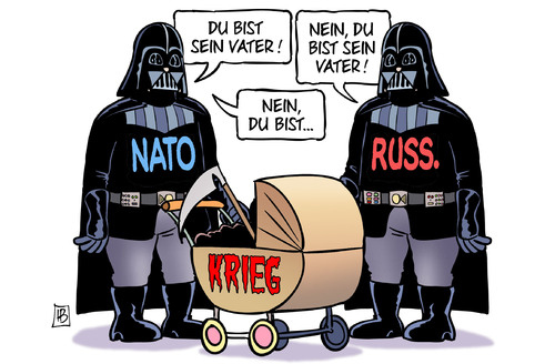 Cartoon: Vater des Krieges (medium) by Harm Bengen tagged vater,kind,baby,kinderwagen,krieg,darth,vader,starwars,nato,russland,ukraine,harm,bengen,cartoon,karikatur,vater,kind,baby,kinderwagen,krieg,darth,vader,starwars,nato,russland,ukraine,harm,bengen,cartoon,karikatur