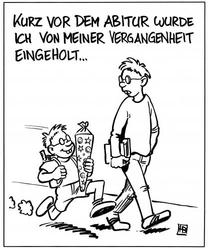 Cartoon: Vergangenheit (medium) by Harm Bengen tagged 