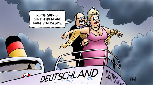 Cartoon: Wachstumskurs (medium) by Harm Bengen tagged wachstumskurs,bruttoinlandsprodukt,bip,wirtschaft,entwicklung,euro,krise,statistik,konjunkturerwartungen,titanic,untergang,harm,bengen,cartoon,karikatur,wachstumskurs,bruttoinlandsprodukt,bip,wirtschaft,entwicklung,euro,krise,konjunkturerwartungen,statistik,titanic,untergang