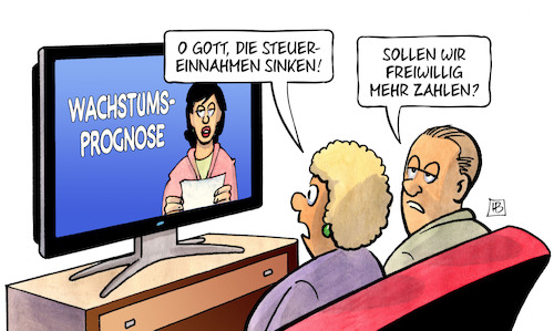 Cartoon: Wachstumsprognose (medium) by Harm Bengen tagged wachstumsprognose,steuereinnahmen,sinken,freiwillig,zahlen,tv,altmaier,harm,bengen,cartoon,karikatur,wachstumsprognose,steuereinnahmen,sinken,freiwillig,zahlen,tv,altmaier,harm,bengen,cartoon,karikatur