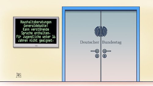 Warnung Haushaltsdebatte