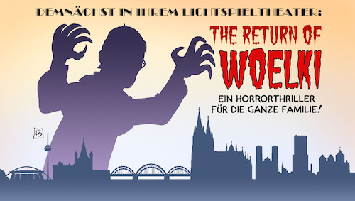 Cartoon: Woelki-Rückkehr (medium) by Harm Bengen tagged the,return,of,woelki,rückkehr,horrorthriller,katholische,kirche,kardinal,missbrauchsskandal,köln,harm,bengen,cartoon,karikatur,the,return,of,woelki,rückkehr,horrorthriller,katholische,kirche,kardinal,missbrauchsskandal,köln,harm,bengen,cartoon,karikatur