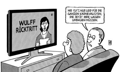 Wulff und Karnevalisten