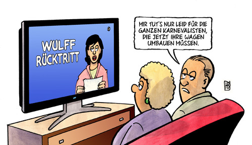 Wulff und Karnevalisten