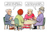 Cartoon: 2023 Wärmstes Jahr (small) by Harm Bengen tagged 2023,wärmstes,jahr,125000,klimawandel,älteste,alter,kaffeekränzchen,susemil,harm,bengen,cartoon,karikatur