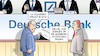 Cartoon: Bank-Gefährder (small) by Harm Bengen tagged deutsche,bank,gefährder,terror,cryan,bilanz,verlust,fussfesseln,harm,bengen,cartoon,karikatur