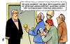 Cartoon: BER-Eröffnung (small) by Harm Bengen tagged ber,eröffnung,flughafen,bau,verzögerung,streik,luftfahrt,kabinenpersonal,flugbegleiter,ufo,harm,bengen,cartoon,karikatur