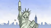 Cartoon: Clinton-Liberty (small) by Harm Bengen tagged hillary,clinton,liberty,freiheitsstaue,usa,vorwahlen,wahlen,president,harm,bengen,cartoon,karikatur