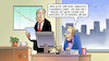 Cartoon: CO2-Niedrigrekord (small) by Harm Bengen tagged gute,schlechte,nachricht,chef,pleit,co2,ausstoss,niedrigrekord,buero,computer,klima,wirtschaft,bilanz,harm,bengen,cartoon,karikatur