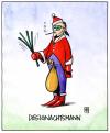 Cartoon: Designachtsmann (small) by Harm Bengen tagged designachtsmann weihnachten weihnachtsmann nikolaus sack design