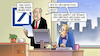 Cartoon: Dt. Bank und Cryan (small) by Harm Bengen tagged boss,chef,frau,deutsche,bank,cryan,vorstand,marley,bob,harm,bengen,cartoon,karikatur