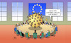 Cartoon: EU-Gipfel und Corona (small) by Harm Bengen tagged eu,europa,gipfel,masken,virus,corona,harm,bengen,cartoon,karikatur