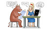 Cartoon: EU-KI-Regeln (small) by Harm Bengen tagged ki,künstliche,intelligenz,regeln,europa,stier,laptop,computer,internet,eu,lachen,harm,bengen,cartoon,karikatur