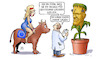 Cartoon: EU und Gentechnik (small) by Harm Bengen tagged regeln,gentechnik,lockern,mama,eu,europa,stier,genmais,mais,frankenstein,monster,forscher,wissenschaftler,harm,bengen,cartoon,karikatur