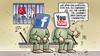 Cartoon: Facebook-Youtube-Verbot (small) by Harm Bengen tagged facebook,youtube,verbot,erdogan,tuerkei,zensur,korruption,wahrheit,wahlen,harm,bengen,cartoon,karikatur