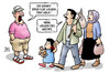 Cartoon: Genitiv (small) by Harm Bengen tagged geld,genitiv,dativ,grammatik,deutsch,flüchtlinge,asyl,vorurteile,harm,bengen,cartoon,karikatur