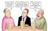 Cartoon: Inflation sinkt (small) by Harm Bengen tagged wirtschaftsprognosen,inflationsrate,sinkt,kneipe,stammtisch,harm,bengen,cartoon,karikatur