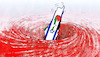 Cartoon: Israel versinkt (small) by Harm Bengen tagged strudel,versinken,blut,israel,hamas,palästina,krieg,terror,raketen,landkarte,nahost,harm,bengen,cartoon,karikatur