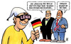 Cartoon: Lena-Brille (small) by Harm Bengen tagged lena meyer landrut brille mania oslo sieg eurovision song contest satellite raab deutschland fahne wm durchblicken verblendet abgelenkt taeuschen wirkung regierung