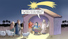 Cartoon: Mieten und Armut (small) by Harm Bengen tagged mieten,armut,vierten,wand,krippe,weihnachten,maria,josef,jesuskind,hirten,harm,bengen,cartoon,karikatur