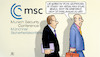 Cartoon: MSC und Ukraine (small) by Harm Bengen tagged putin,abzug,konferenz,stinklangweilig,russland,ukraine,münchner,sicherheitskonferenz,msc,harm,bengen,cartoon,karikatur